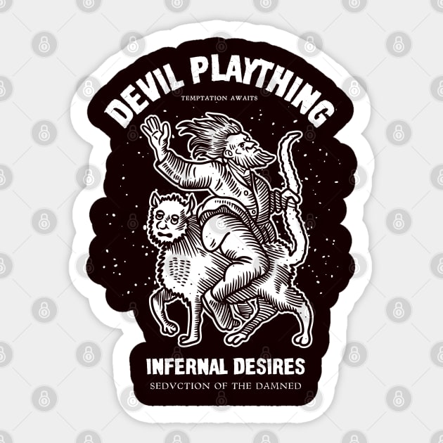 Devil Plaything Sticker by artslaves